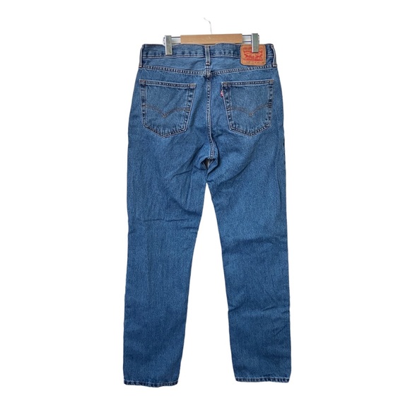 Levi's 516 Slim Straight Leg Blue Dad Jeans - Picture 1 of 7